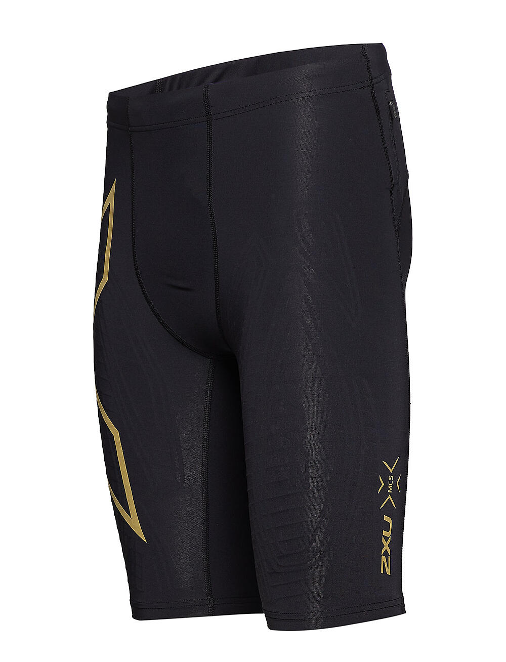 2XU - LIGHT SPEED COMPRESSION SHORTS - løpetights - black/gold reflective - 3