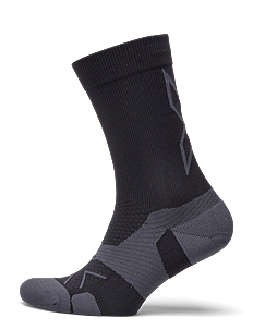 2XU VECTR LIGHT CUSHION CREW SOCKS - Klær - BLACK/TITANIUM / black