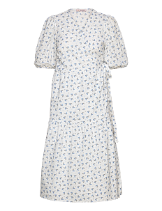 A-View Colvina dress - Kolleksjoner - WHITE/BLUE / white