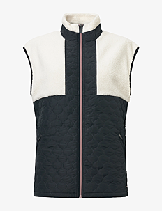 Abacus Lds Preston pile windvest - Vester - BLACK / black