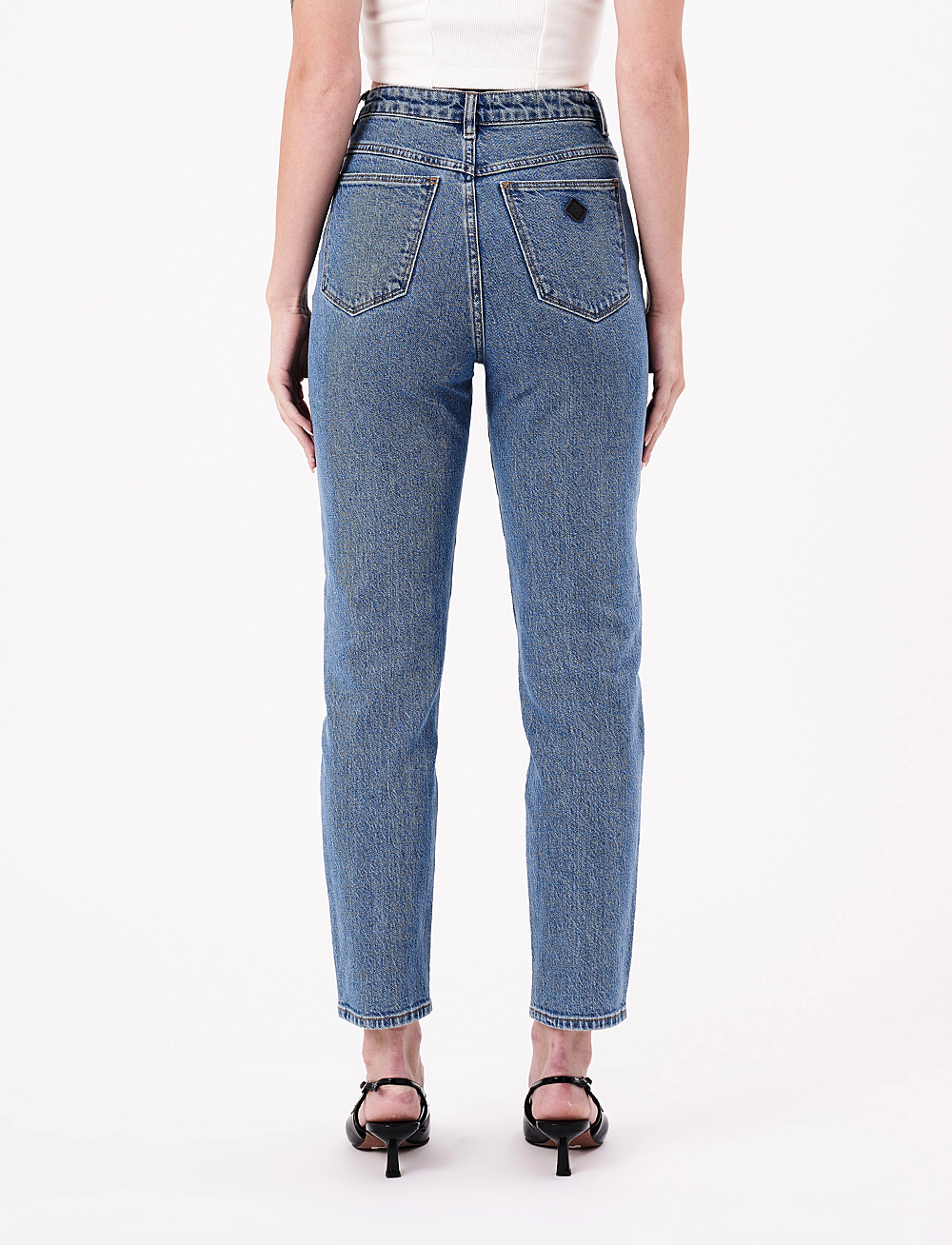 ABRAND - 94 HIGH SLIM NAOMI MID VINTAGE BLUE - slim jeans - blue - 4