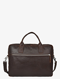 Adax Catania briefcase Tobias 15,6' - Kolleksjoner - DARK BROWN / brown