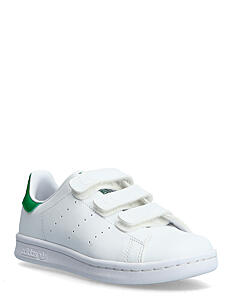 adidas Originals STAN SMITH CF C - Sneakers - FTWWHT/FTWWHT/GREEN / white