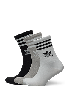 adidas Originals CREW SOCK  3STR - Sokker - WHITE/MGREYH/BLACK / white