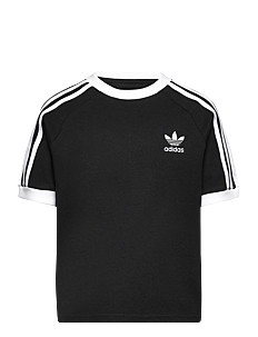 adidas Originals 3 STRIPE TEE - T-skjorter - BLACK/WHITE / black