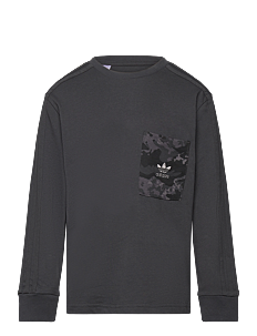 adidas Originals LS TEE - Langermede t-skjorter - CARBON / black