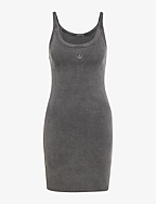 RIB MINI DRESS - BLACK