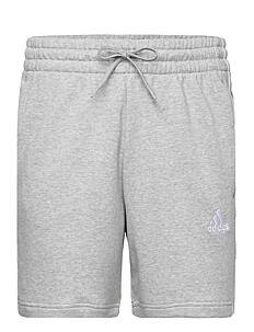 adidas Sportswear ESSENTIALS FRENCH TERRY 3-STRIPES SHORTS - Sweatshorts - MGREYH / grey