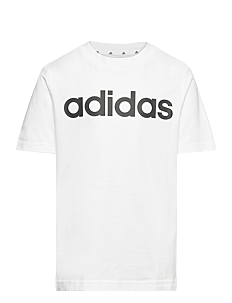 adidas Sportswear U LIN TEE - T-skjorter - WHITE/BLACK / white