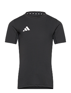 adidas Sportswear J TEAM TEE - T-skjorter - BLACK/WHITE / black