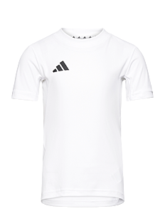 adidas Sportswear J TEAM TEE - T-skjorter - WHITE/BLACK / white