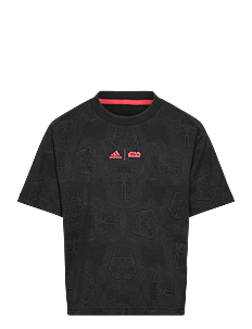 adidas Sportswear J SW ZNE T - T-skjorter - BLACK/GREFIV/BRIRED / black