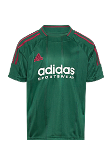 adidas Sportswear J NP TEE - T-skjorter - DRKGRN/CBURGU/CLOWHI / green