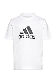 adidas Sportswear CAMO BOYS - T-skjorter - WHITE / white