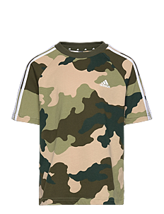 adidas Sportswear J BL CAMO T - T-skjorter - TENGRN/CLABRO/WHITE / khaki/green