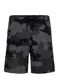 adidas Sportswear SEASONAL ESSENTIALS CAMOUFLAGE SHORTS - Sweatshorts - BLACK / black