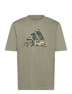 adidas Sportswear CAMO BOYS - T-skjorter - SILPEB / khaki/green