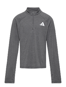 adidas Sportswear J GT PZ ZIP LS - Langermede t-skjorter - BLACK/GRETHR/REFSIL / grey