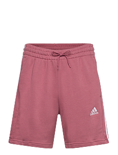 adidas Sportswear ESSENTIALS FRENCH TERRY 3-STRIPES SHORTS - Sweatshorts - PRECRI / red