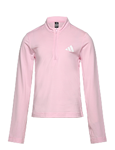 adidas Sportswear JG GT PZ ZIP LS - T-skjorter - CLPINK/WHITE / pink/rose