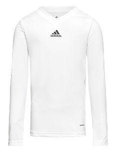 adidas Performance TEAM BASE TEE Y - Langermede t-skjorter - WHITE / white