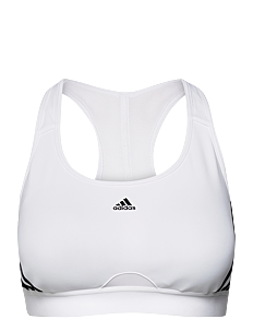 adidas Performance adidas Powerreact Training Medium-Support 3-Stripes Bra - BH-er - WHITE/BLACK / white