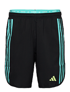 adidas Performance Own the Run 3 Stripes Short - Løpeshorts - BLACK/FLAAQU / black