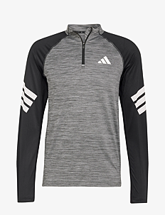 adidas Performance GYM+ 3S 1/4 ZIP - Klær - BLCKME/WHITE / grey