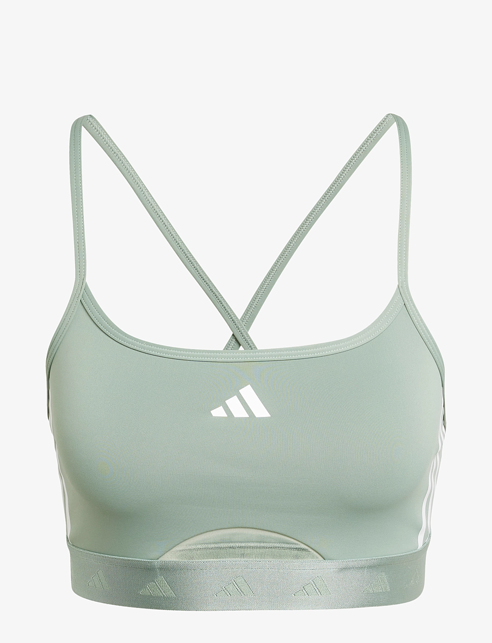 adidas Performance - HYGLM BRALETTE - lite støtte - silgrn - 1