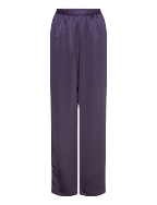 Ayla satin trousers - PLUM