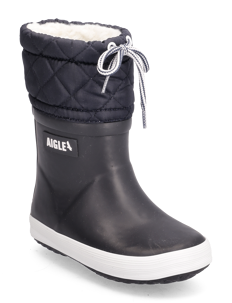 Aigle AI GIBOULEE 2 MARINE/BLANC - Gummistøvler med linjer - MARINE/BLANC / navy