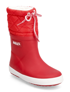 Aigle AI GIBOULEE 2 ROUGE/BLANC - Gummistøvler med linjer - ROUGE/BLANC / red