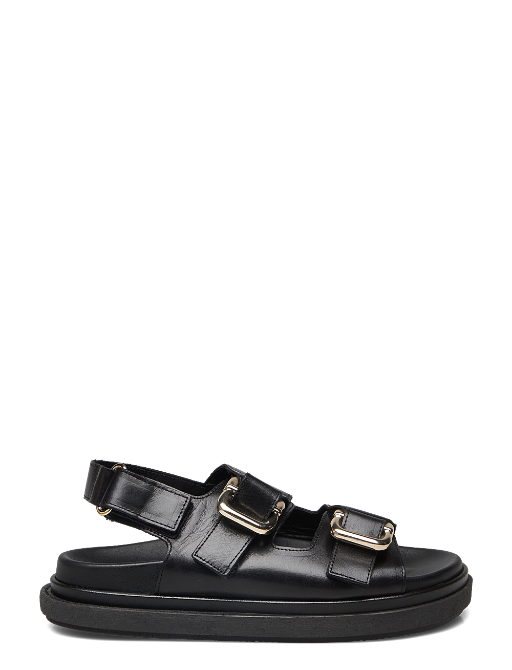 ALOHAS - Harper Cream Leather Sandals - flate sandaler - black - 1