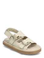 Harper Cream Leather Sandals - CREAM