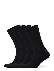 Amanda Christensen Bamboo Crew Sock 4-Pack - Treningssokker - BLACK / black