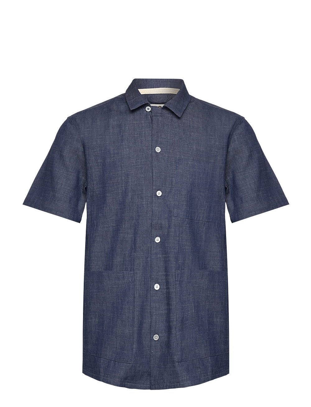 Anerkjendt - AKKURT S/S CHAMBRAY SHIRT - kortermede skjorter - sky captain - 0