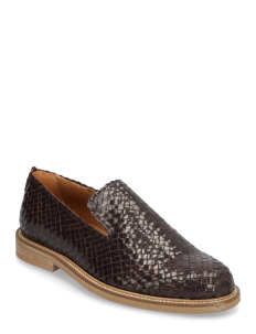 ANGULUS Loafer - Mokasiner med hæl - 2932 DARK BROWN BRAID / brown