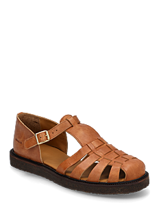 ANGULUS Sandals - flat  - closed toe - op - Flate sandaler - 3637 TAN / brown