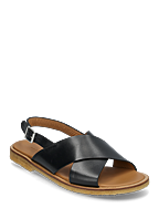 Sandals - flat  - open toe - op - 1785 BLACK