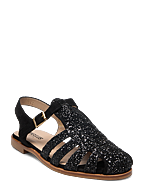 Sandals - flat  - closed toe - op - 2486/1163 BLACK GLIT/BLACK