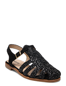 ANGULUS Sandals - flat  - closed toe - op - ANGULUS - 2486/1163 BLACK GLIT/BLACK / black