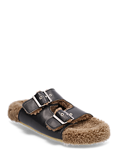 ANGULUS Sandals - flat - closed toe - op - ANGULUS - 2010/1604 BROWN/BLACK / brown