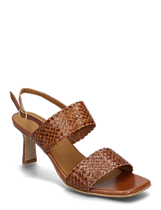 ANGULUS Sandals - Block heels - ANGULUS - 3614 TAN BRAID / brown