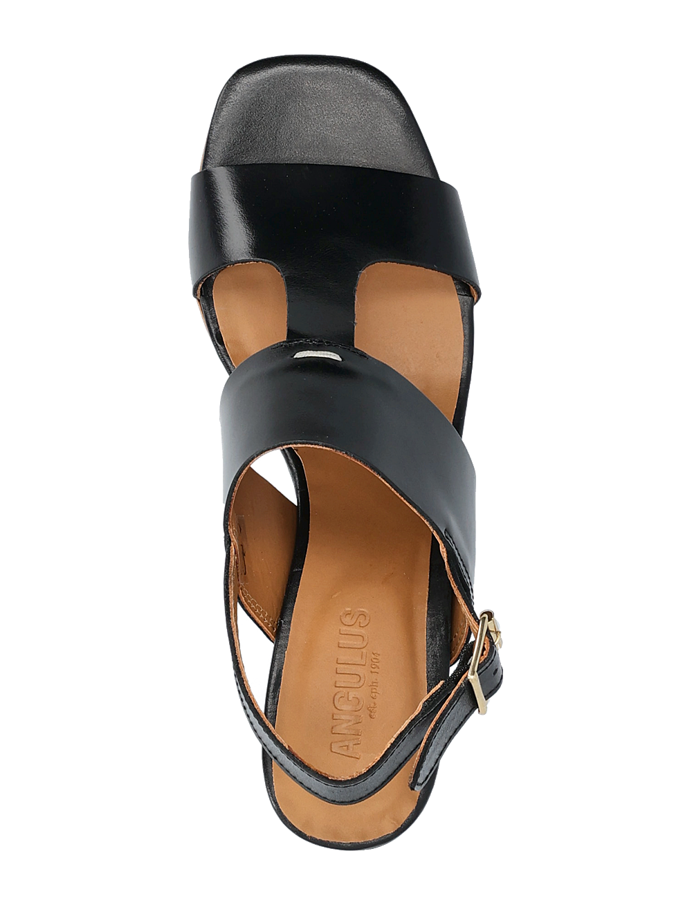 ANGULUS - Sandals - Block heels - sandaler med hæl - 1835 black - 3