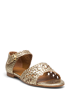 ANGULUS Sandals - flat  - open toe - clo - Flate sandaler - 3612 GOLD BRAID / gold