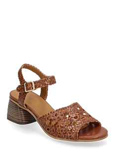 ANGULUS Sandals - Block heels - ANGULUS - 3614 TAN BRAID / brown