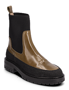 ANGULUS Boots - flat - ANGULUS - 1321/1841/019  BLACK/D. OLIVEN / black