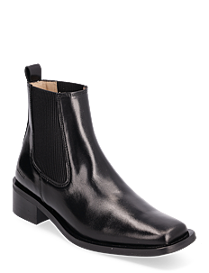 ANGULUS Booties - Block heel - with elas - ANGULUS - 1835/019 BLACK /BLACK / black