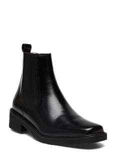 ANGULUS Booties - Block heel - with elas - ANGULUS - 1835/019 BLACK /BLACK / black