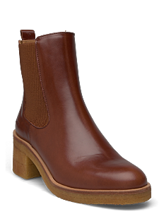 ANGULUS Booties - flat - with elastic - ANGULUS - 1837/040 BROWN/ BROWN / brown